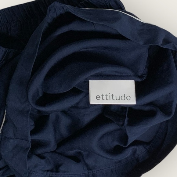 NWT | Ettitude | Signature Sateen Shortie | Ocean/White | Small - Picture 7 of 13
